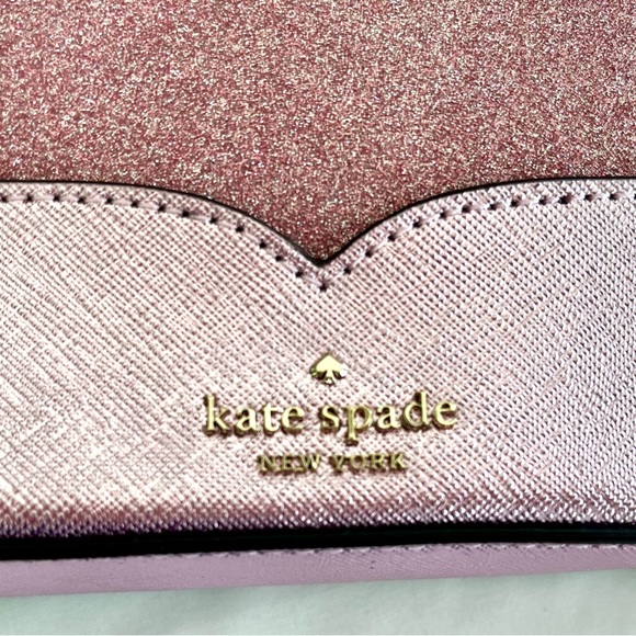 Kate Spade Lola Rose Pink Glitter Crossbody Handbag NEW WKR00081 - Picture 13 of 14